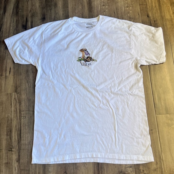 Vans Other - White Vans T-Shirt with Mushroom Graphic